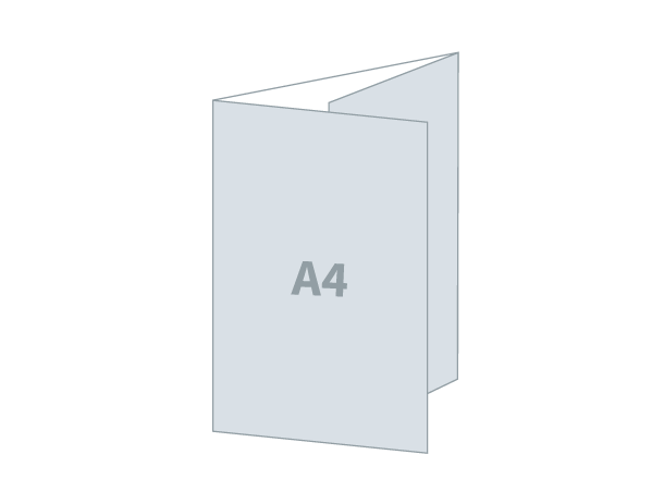 Folded Flyer 3 x A4 - Premium: 628x297 / 210x297 mm - C fold (D1S)