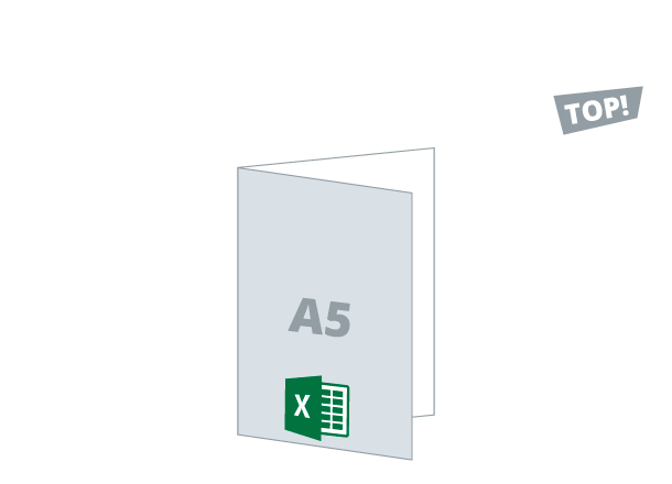 Folded flyer VDP: 296x210 / 148x210 mm - V fold (D4)