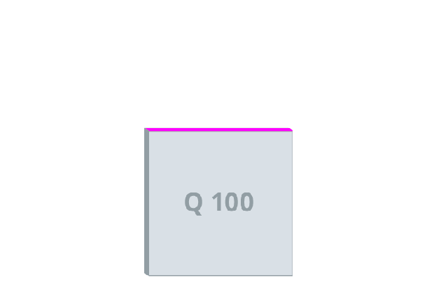 Note pad Q-100: 100x100 mm, glued (D24)