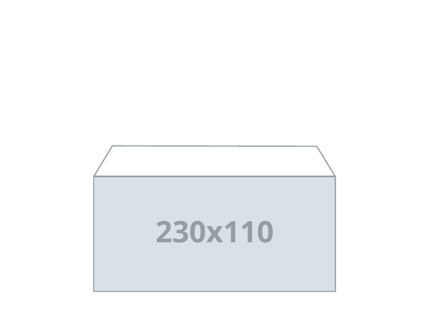 Envelope: 229x114 mm, Without Window (D)