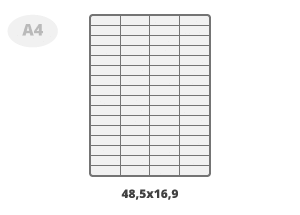 Label: 48,5x16,9 mm (D)