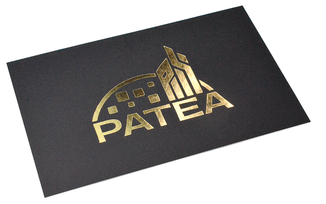 business card printing hot foil emboss gold foil