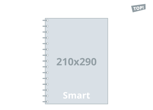 Notebook Smart - Standard: 210x290 / 420x290 mm, wire-o binding (D5X)