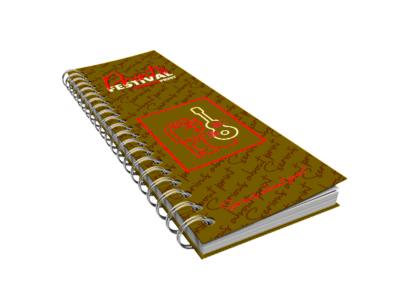 Notebooks - 3D Metallic Foil (Gold or silver foil)