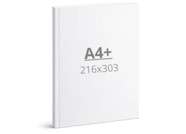 Brochure A4+: 216x303 mm - Softcover / glued (D4)