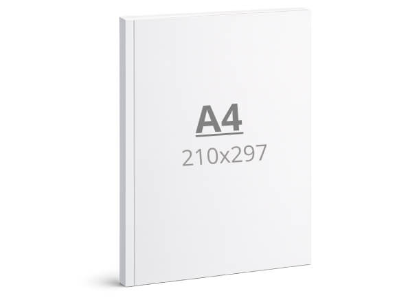 Brochure A4: 210x297 mm - Softcover / glued (D4)