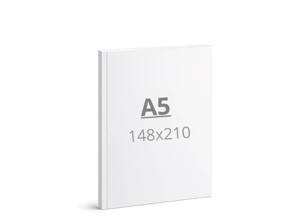 Brochure A5: 148x210 mm - Softcover / glued (D8)