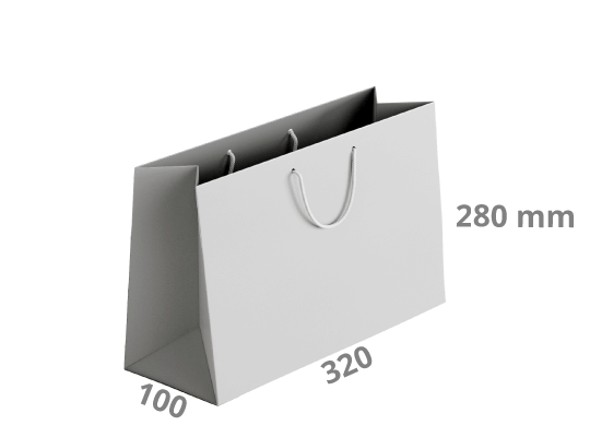 Gift bag - landscape: 320x100x280 mm (D0)
