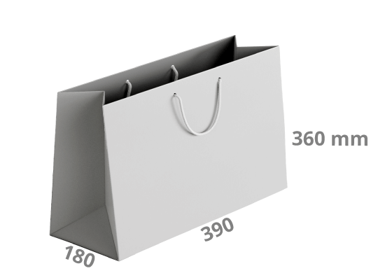 Gift bag - landscape: 390x180x360 mm (D0)
