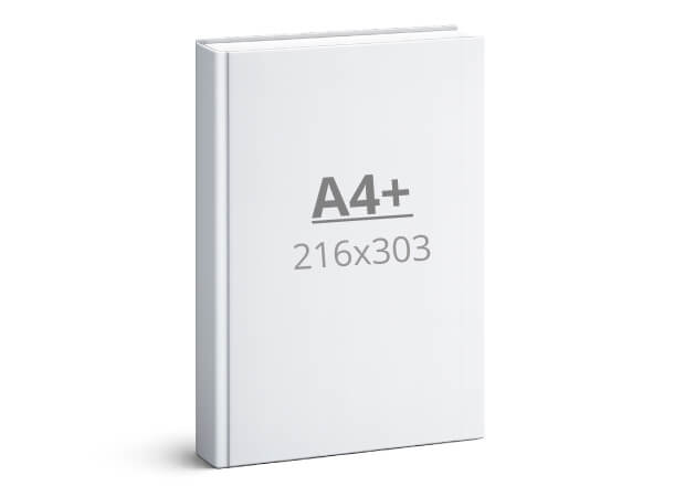 Book A4+: 216x303 mm - Hardcover (D2)