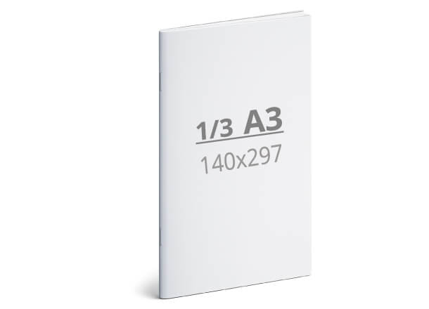 Catalogue 1/3 A3: 140x297 / 280x297 mm (D2)