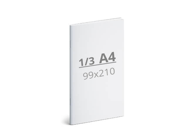 Catalogue 1/3 A4: 99x210 / 198x210 mm (D6)