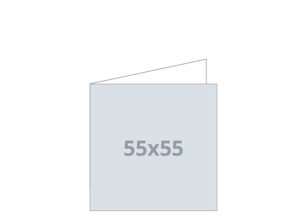 Business Card - Standard: 110x55 / 55x55 mm - V fold (D28)